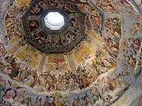 Interior de la cúpula de la Catedral de Santa Maria del Fiore en Florencia.