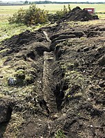 Fasadhällarna till gångriften Firse sten, Västergötland. Unika fasadhällar!