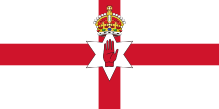 The Ulster Banner is used to represent Northern Ireland in association football and at the Commonwealth Games.