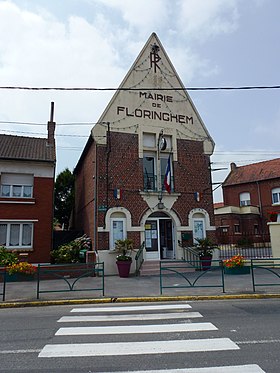 Floringhem (Pas-de-Calais, Fr) mairie.JPG