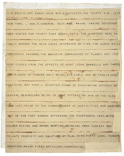File:Fort Sumter telegram.jpg