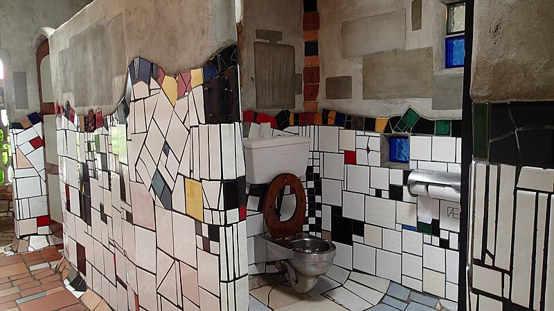 File:Friedensreich Hundertwasser's public toilets in Kawakawa 4.jpg