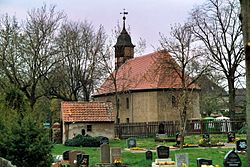 Friedrichsaue (Seeland, Sachsen-Anhalt), the village church.jpg