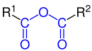 Allgemeine Struktur von Carbonsäureanhydriden