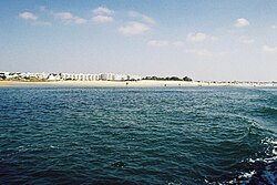 The shoreline and beachhead along the Atlantic coast of Fuseta