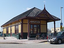 Historic Aurora Train Station GO Transit Aurora 001.JPG