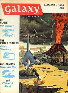 Clement's short story Hot Planet took the cover of the August 1963 issue of Galaxy Science Fiction.