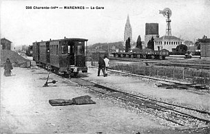 La gare de Marennes partagée avec les chemins de fer de l'État