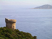 The North African pirates frequently attacked Corsica, resulting in many Genoese towers being erected. Genoise tower in corsica.jpg
