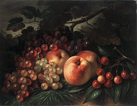 George Henry Hall - Peaches, Grapes and Cherries - Brooklyn Museum of Art.jpg