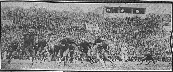 A scene from the Georgia Tech game at Grant Field