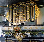 The organ in Kongsberg Church, built by Gottfried Heinrich Gloger Gloger organ Kongsberg.jpg