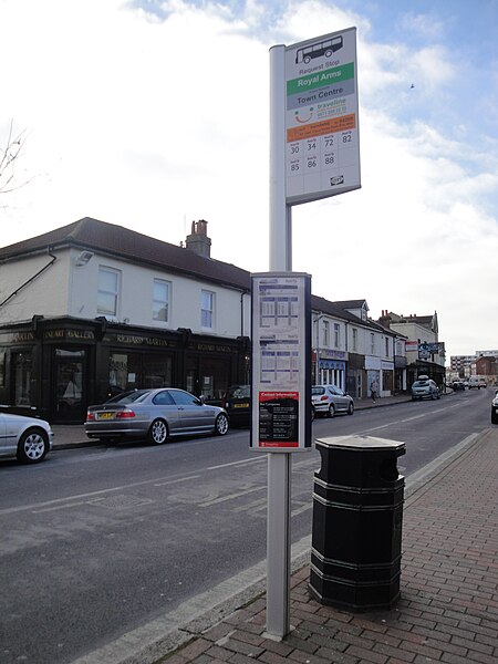 File:Gosport Royal Arms bus stop in January 2011.JPG