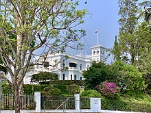Government House from Fernberg Road Government House seen from street, Brisbane, Queensland, 2019, 02.jpg