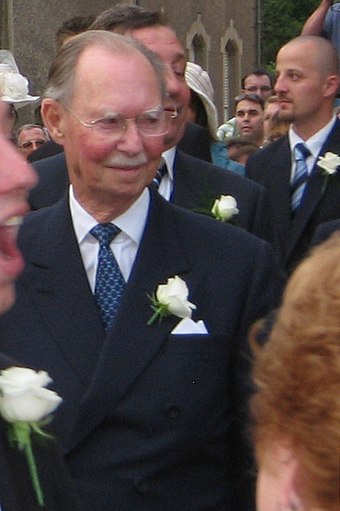 Le grand-duc Jean lors du mariage de son petit-fils Louis en 2006.