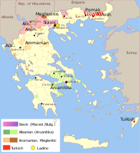 Етническа карта на Гърция