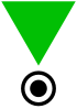 Green triangle penal.svg