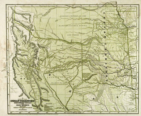 Indian Territory in 1844
