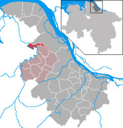 Großenwörden - Carte