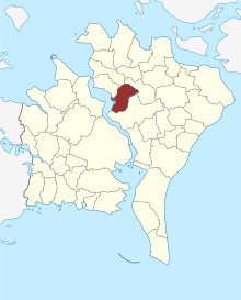 Location of Ønslev Sogn in Guldborgsund Municipality