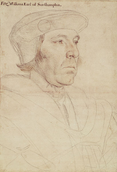 Portrait of William Fitzwilliam, Earl of Southampton, by Hans Holbein the Younger