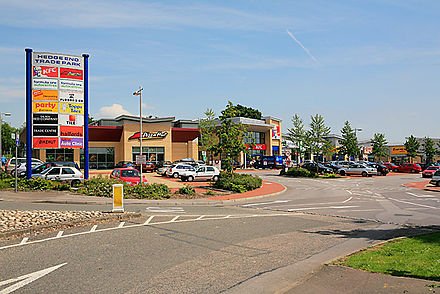 Hedge End Trade Park is part of a large retail development