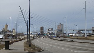 Martin Olav Sabo Bridge suspension bridge for a shared-use path in Minneapolis