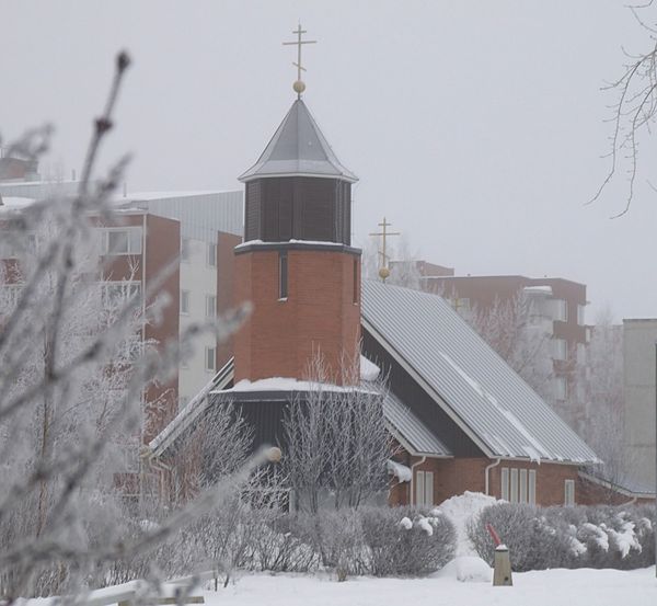 Holy Trinity Cathedral in Oulu, completed in 1957