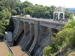 Parede da represa