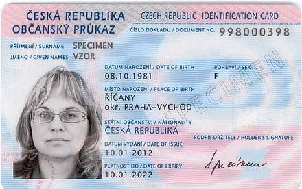 Id eu. ID Card Чехия. Европейские документы.