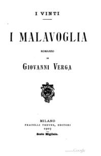 A 20th-century edition of I Malavoglia