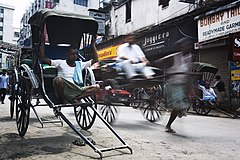 Rickshaw Calcutta Kolkata India