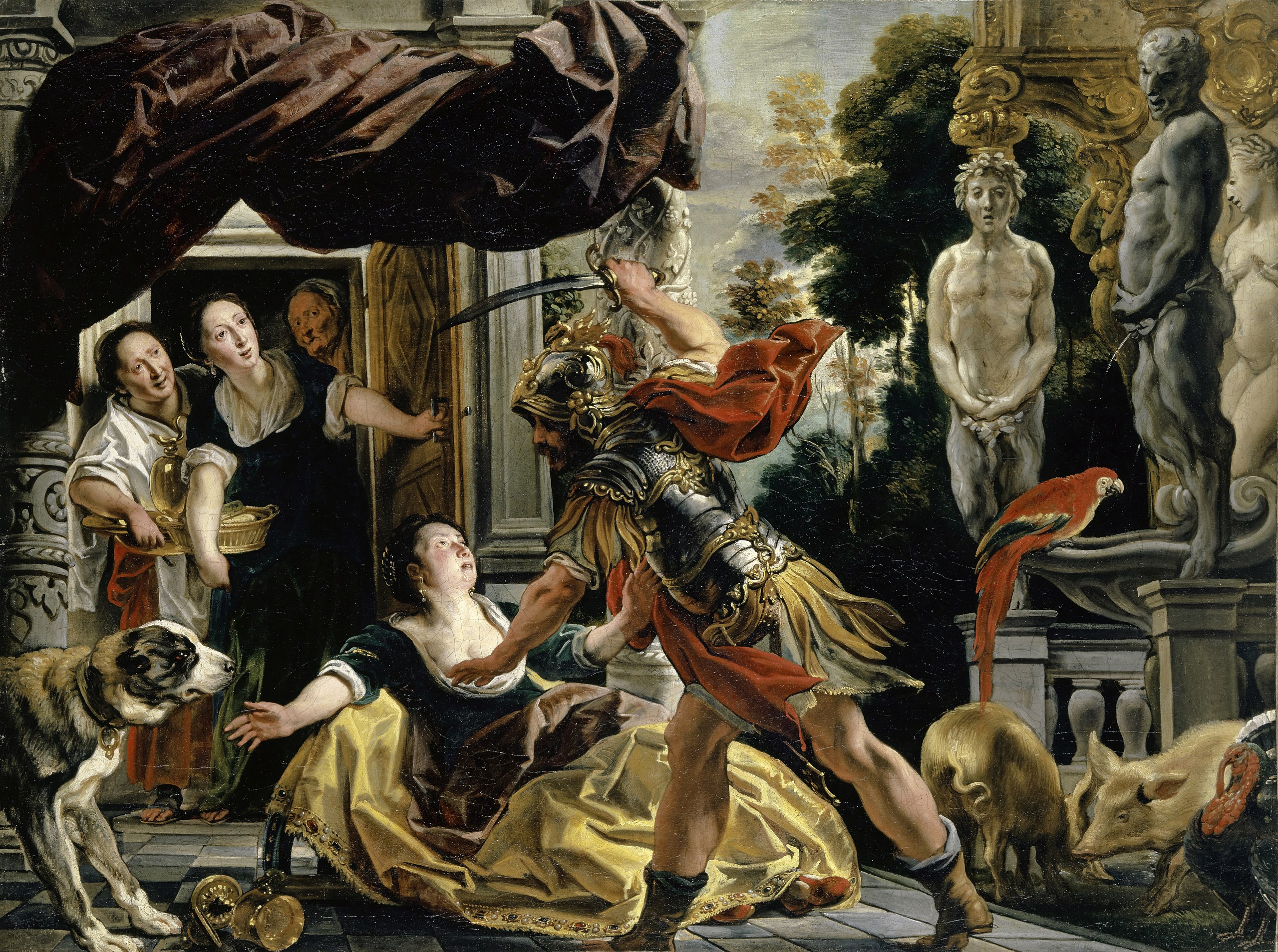 File Jacob Jordaens I Ulysses Threatening Circe 1630 35 Jpg Wikimedia Commons