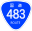 Japanese National Route Sign 0483.svg