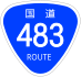 National Route 483 Schild