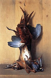 Still-life with Pheasant (1753), 97 x 64 cm., Louvre