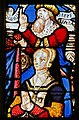Vitrail de l'Arbre de Jessé (Jeanne du Chastel présentée par le prophète Isaïe).