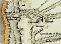 Jebel Attarus in the Heinrich Kiepert 1841 map of Palestine (combined) (cropped).jpg