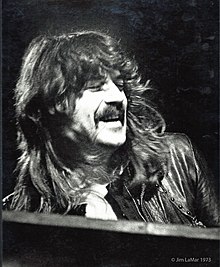 Jon Lord on keyboards for Deep Purple, c 1973.jpg