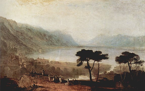 Lake Geneva as seen from Montreux, Joseph Mallord William Turner, 1810