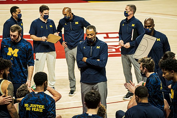 Juwan Howard during a game at Xfinity Center in 2020