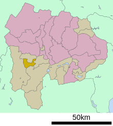 Kajikazawa in Yamanashi Prefecture Ja.svg
