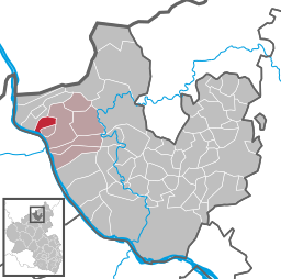 Läget för Kasbach-Ohlenberg i Landkreis Neuwied