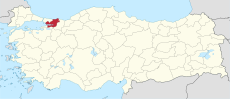 Kocaeli in Turkey.svg
