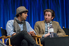 Kunal Nayyar and Simon Helberg, the actors who play Raj and Howard Wolowitz, at PaleyFest Kunal Nayyar and Simon Helberg at PaleyFest 2013.jpg