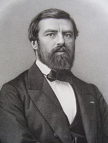 1880'de Grand Coutumier'in yazarını keşfeden Milli Kütüphane yöneticisi Léopold Delisle'nin 19. yüzyıl litografisi.