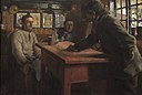 L.A. Ring, Politisk diskussion. Abenæs ved Gaunø, 1885, OPC 5, Statsministeriet.jpg