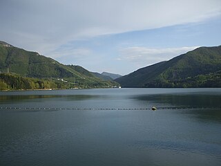 <span class="mw-page-title-main">Lake Suviana</span> Artificial lake in Italy