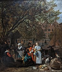Zöldségpiac Amszterdamban, c. 1660–1