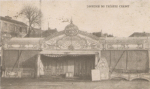 Carte postale, photo en noir & blanc du Théâtre Chabot